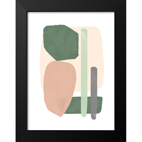 Sticks and Stones IV Black Modern Wood Framed Art Print by Schlotzhauer, Jim