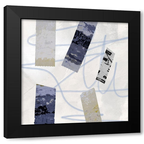 Sticky I Black Modern Wood Framed Art Print with Double Matting by Smith, Karen