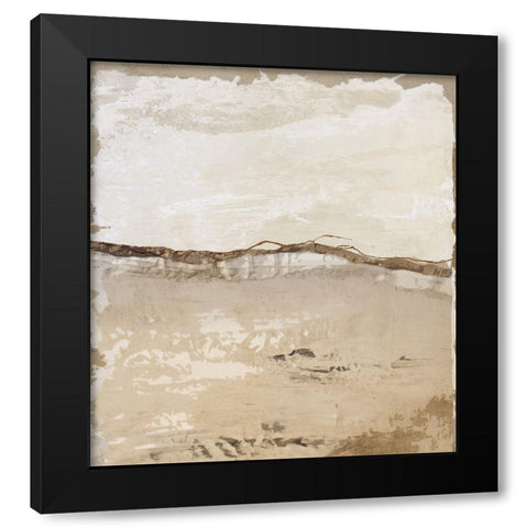 Crack and Groove I Black Modern Wood Framed Art Print with Double Matting by Smith, Karen