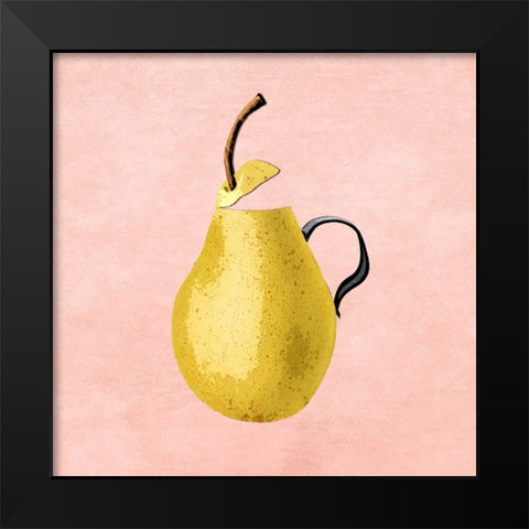 Pre Pear Black Modern Wood Framed Art Print by Smith, Karen