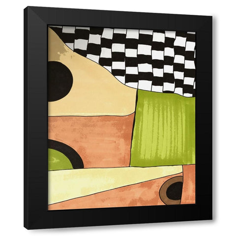 Checkpoint II Black Modern Wood Framed Art Print by Smith, Karen