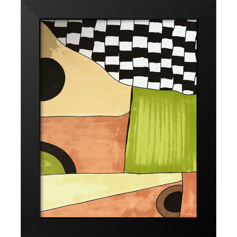 Checkpoint II Black Modern Wood Framed Art Print by Smith, Karen