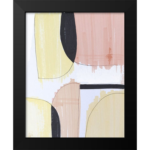 In Shape II Black Modern Wood Framed Art Print by Smith, Karen