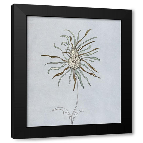 Wildfleur I Black Modern Wood Framed Art Print with Double Matting by Smith, Karen