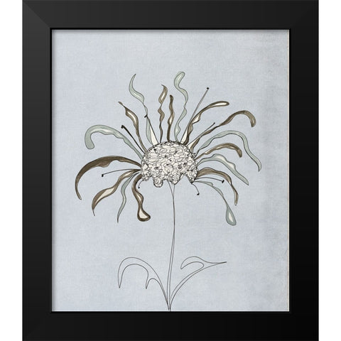 Wildfleur II Black Modern Wood Framed Art Print by Smith, Karen