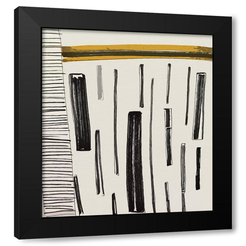 Criss Cross I Black Modern Wood Framed Art Print by Smith, Karen
