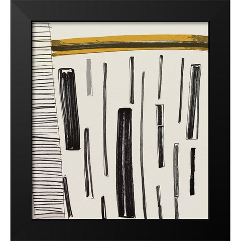 Criss Cross I Black Modern Wood Framed Art Print by Smith, Karen