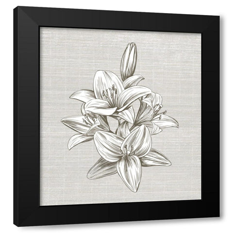 Sepia II Black Modern Wood Framed Art Print by Smith, Karen