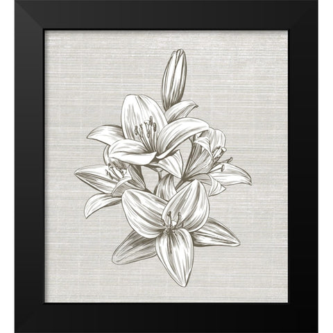 Sepia II Black Modern Wood Framed Art Print by Smith, Karen