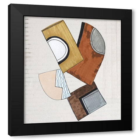 Dis Joint I Black Modern Wood Framed Art Print with Double Matting by Smith, Karen