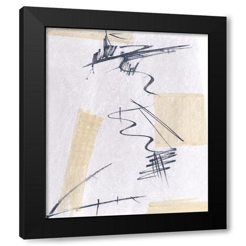 Absquiggle II Black Modern Wood Framed Art Print by Smith, Karen