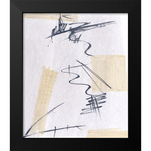 Absquiggle II Black Modern Wood Framed Art Print by Smith, Karen