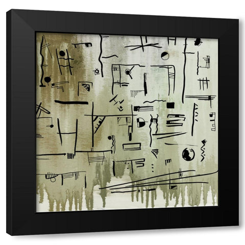 Hyra I Black Modern Wood Framed Art Print by Smith, Karen
