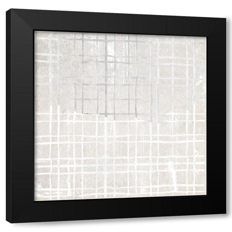 Gridlock I Black Modern Wood Framed Art Print with Double Matting by Smith, Karen