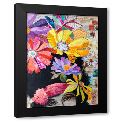 Point of Hue Black Modern Wood Framed Art Print by St Hilaire, Elizabeth