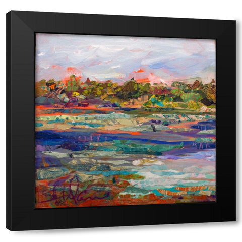 Lake Prevatt Left A Black Modern Wood Framed Art Print with Double Matting by St Hilaire, Elizabeth