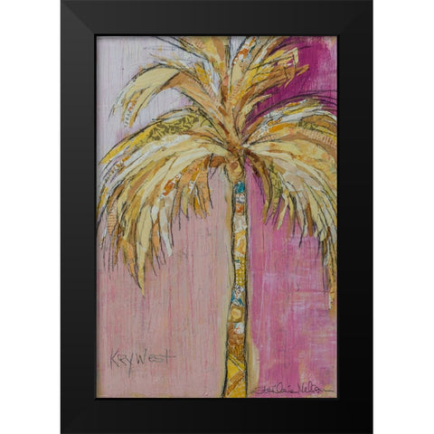 Palm in Purple Black Modern Wood Framed Art Print by St Hilaire, Elizabeth