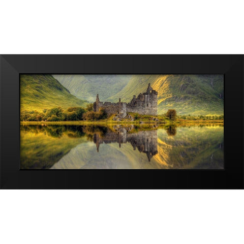 Kilchurn Black Modern Wood Framed Art Print by Kruczynski, Wojciech
