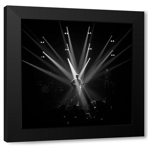 Crossfire Black Modern Wood Framed Art Print with Double Matting by Samuelsson, Anders