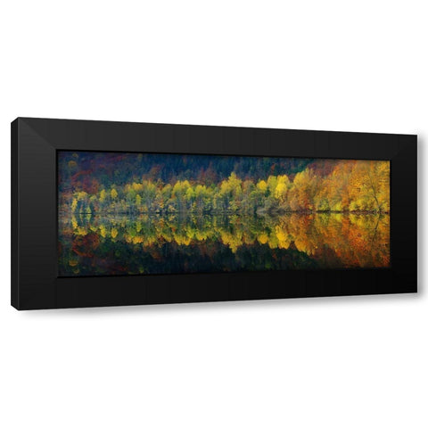 Autumnal silence Black Modern Wood Framed Art Print with Double Matting by Jochen, Burger