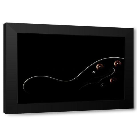 Sensualidad musical Black Modern Wood Framed Art Print with Double Matting by Marfanlo