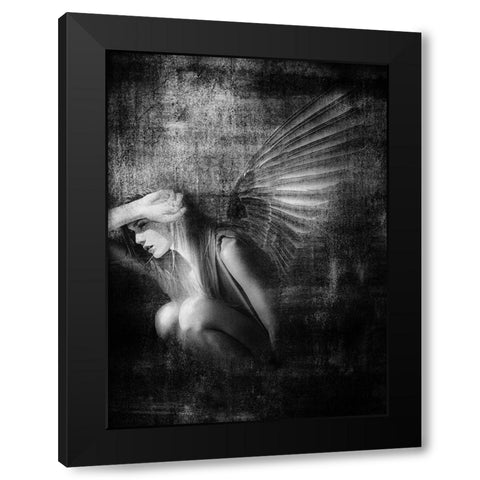 exile Black Modern Wood Framed Art Print with Double Matting by Hummel, Jeffrey