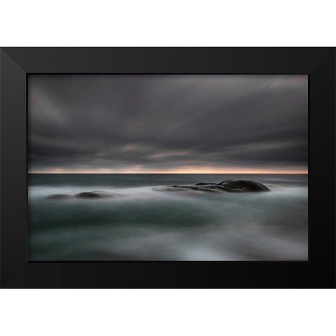 Tranquility Black Modern Wood Framed Art Print by Lindsten, Christian