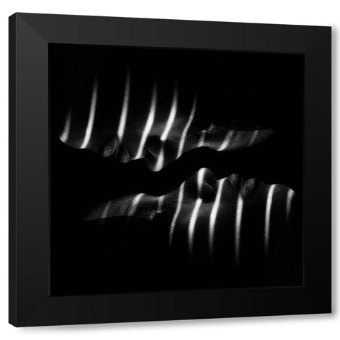 Puteri Black Modern Wood Framed Art Print with Double Matting by Yudhi Winarno, Teguh