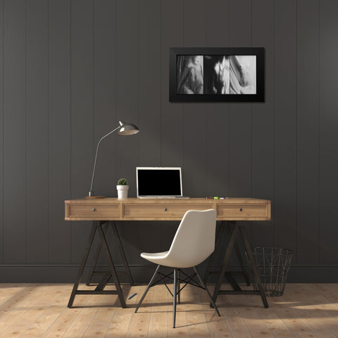 Untitled Black Modern Wood Framed Art Print by Bousca, Bogdan