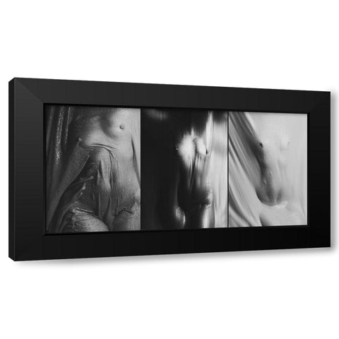 Untitled Black Modern Wood Framed Art Print with Double Matting by Bousca, Bogdan