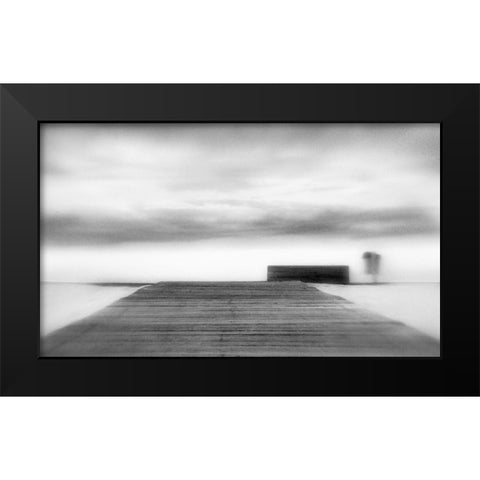 To The Skies From A Hillside Black Modern Wood Framed Art Print by Abrantes, Paulo