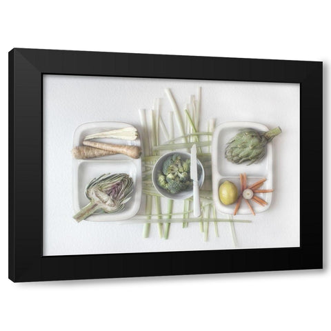 ARTichoke and Black Modern Wood Framed Art Print with Double Matting by Lazarov, Dimitar
