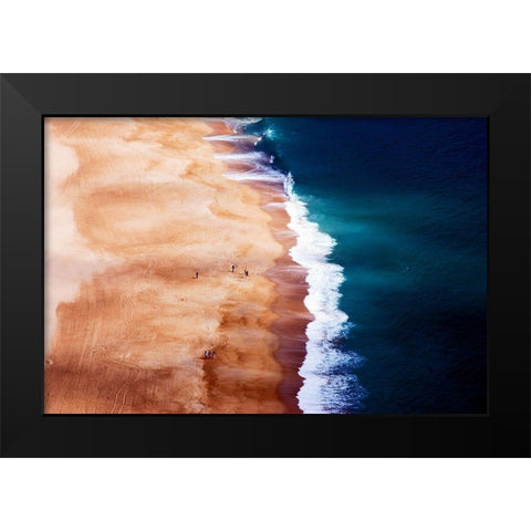 Silver Coast Black Modern Wood Framed Art Print by Cbomersphotography