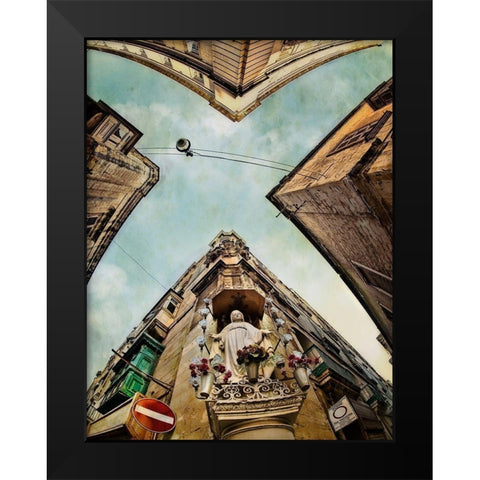 the rhythm divine Black Modern Wood Framed Art Print by Ambra