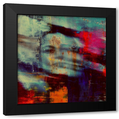 Shadows portrait Black Modern Wood Framed Art Print with Double Matting by Davidovic, Dalibor