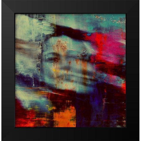 Shadows portrait Black Modern Wood Framed Art Print by Davidovic, Dalibor