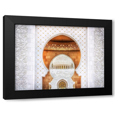 Symmetrical Black Modern Wood Framed Art Print by Raof, Mohamed