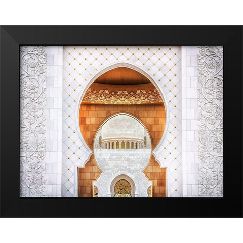 Symmetrical Black Modern Wood Framed Art Print by Raof, Mohamed