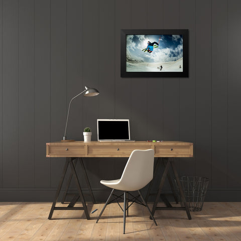 Local Ema Galli  performing Black Modern Wood Framed Art Print by Verbiest, Eric