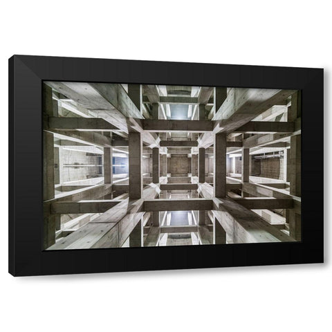 ceiling Black Modern Wood Framed Art Print with Double Matting by Tetsurou, Kobayashi