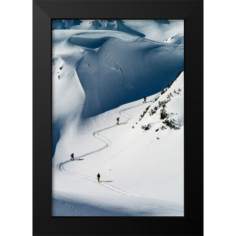 The way up 4 Black Modern Wood Framed Art Print by Popp, Cedric
