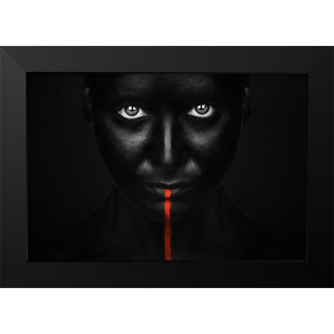 Untitled Black Modern Wood Framed Art Print by Petkov, Petko