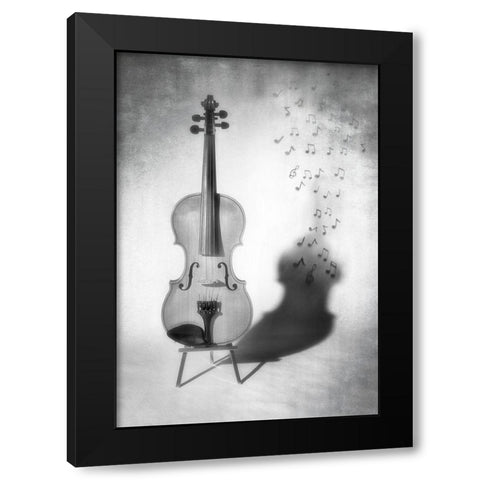 Melodie Black Modern Wood Framed Art Print by Provost, Louis-Philippe