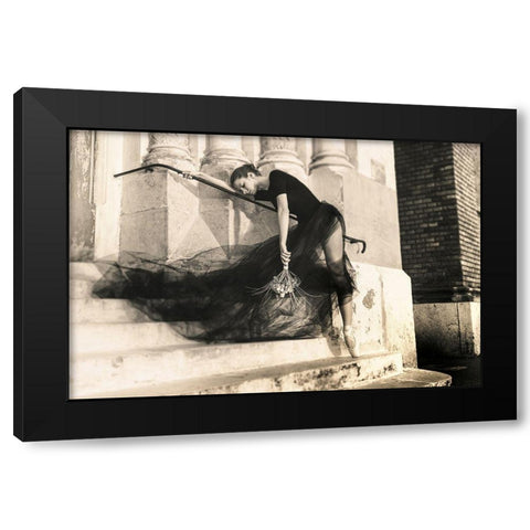 bride fears Black Modern Wood Framed Art Print with Double Matting by Tautzenberger, Bettina