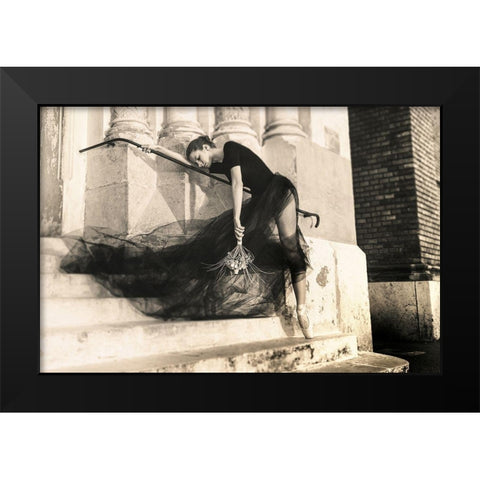 bride fears Black Modern Wood Framed Art Print by Tautzenberger, Bettina