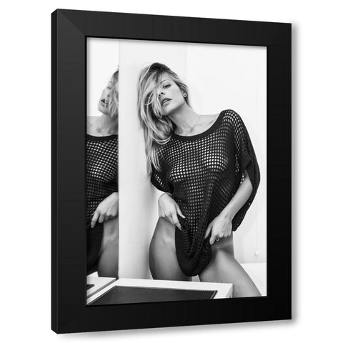 Sexy Black Modern Wood Framed Art Print by Micheli, Fabrizio