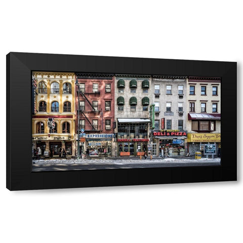 A cold day in NY Black Modern Wood Framed Art Print with Double Matting by Pfeiffer, Peter