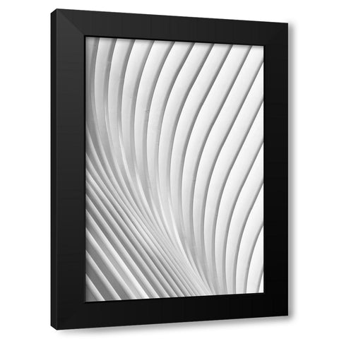 Calatrava Lines Black Modern Wood Framed Art Print by Budny, Christopher