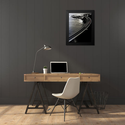 Red one goes faster. Black Modern Wood Framed Art Print by Krawczyk Photography, Andrzej