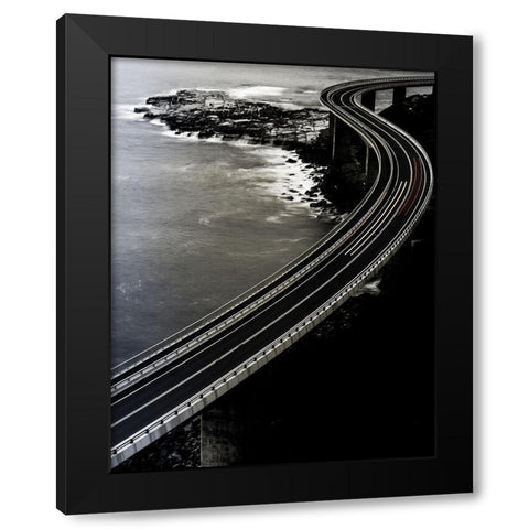 Red one goes faster. Black Modern Wood Framed Art Print by Krawczyk Photography, Andrzej